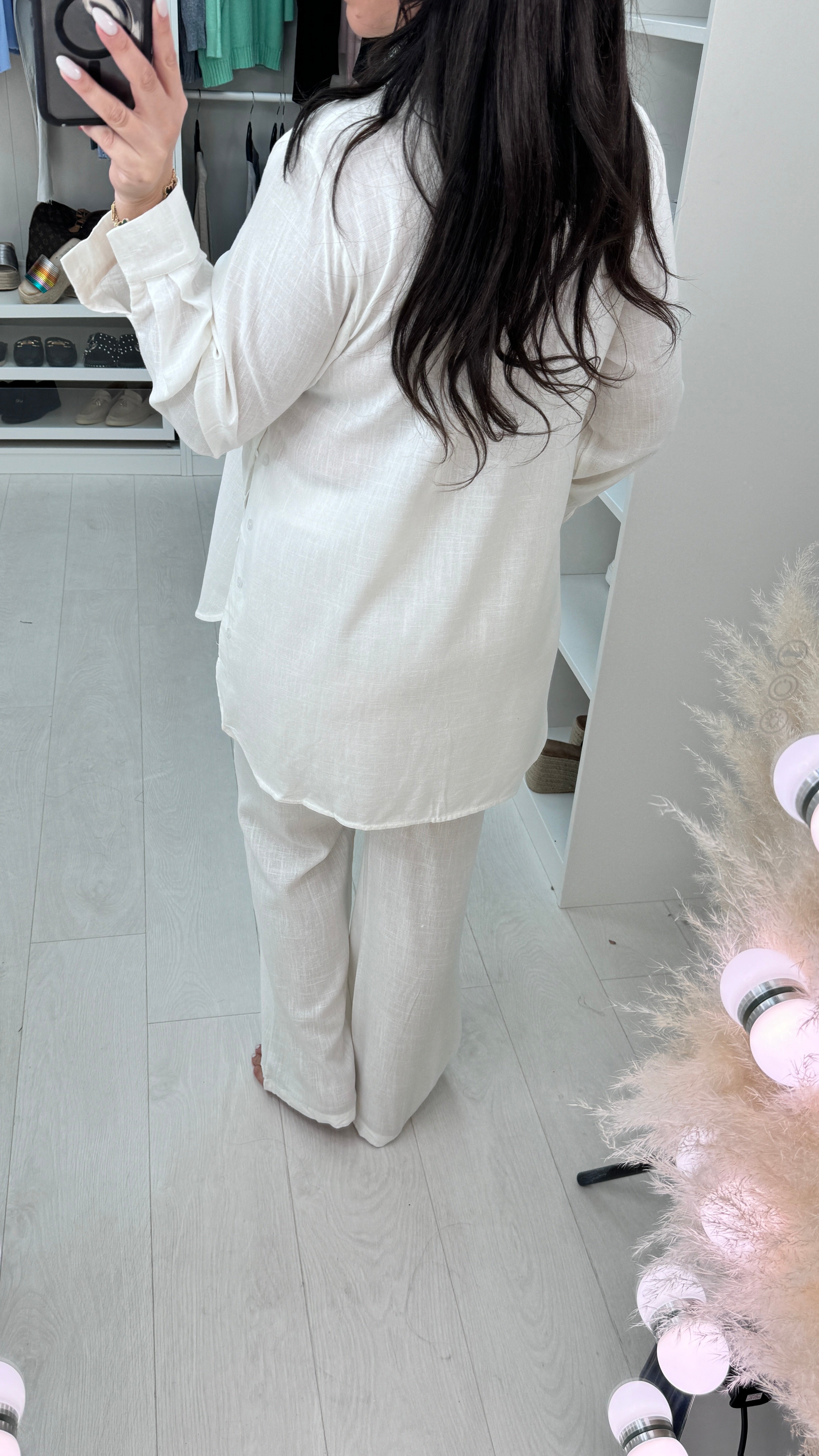 Maya Linen Look Shirt & Trouser Set