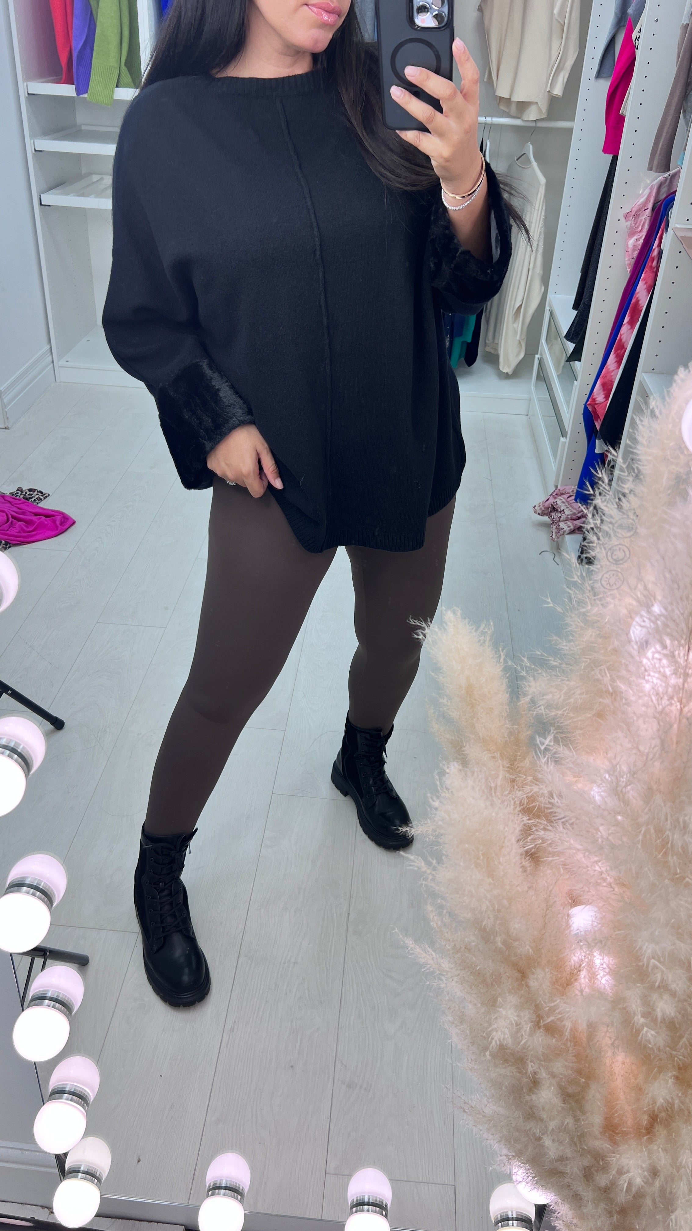 Avalee Chocolate Plain Soft Stretch Leggings