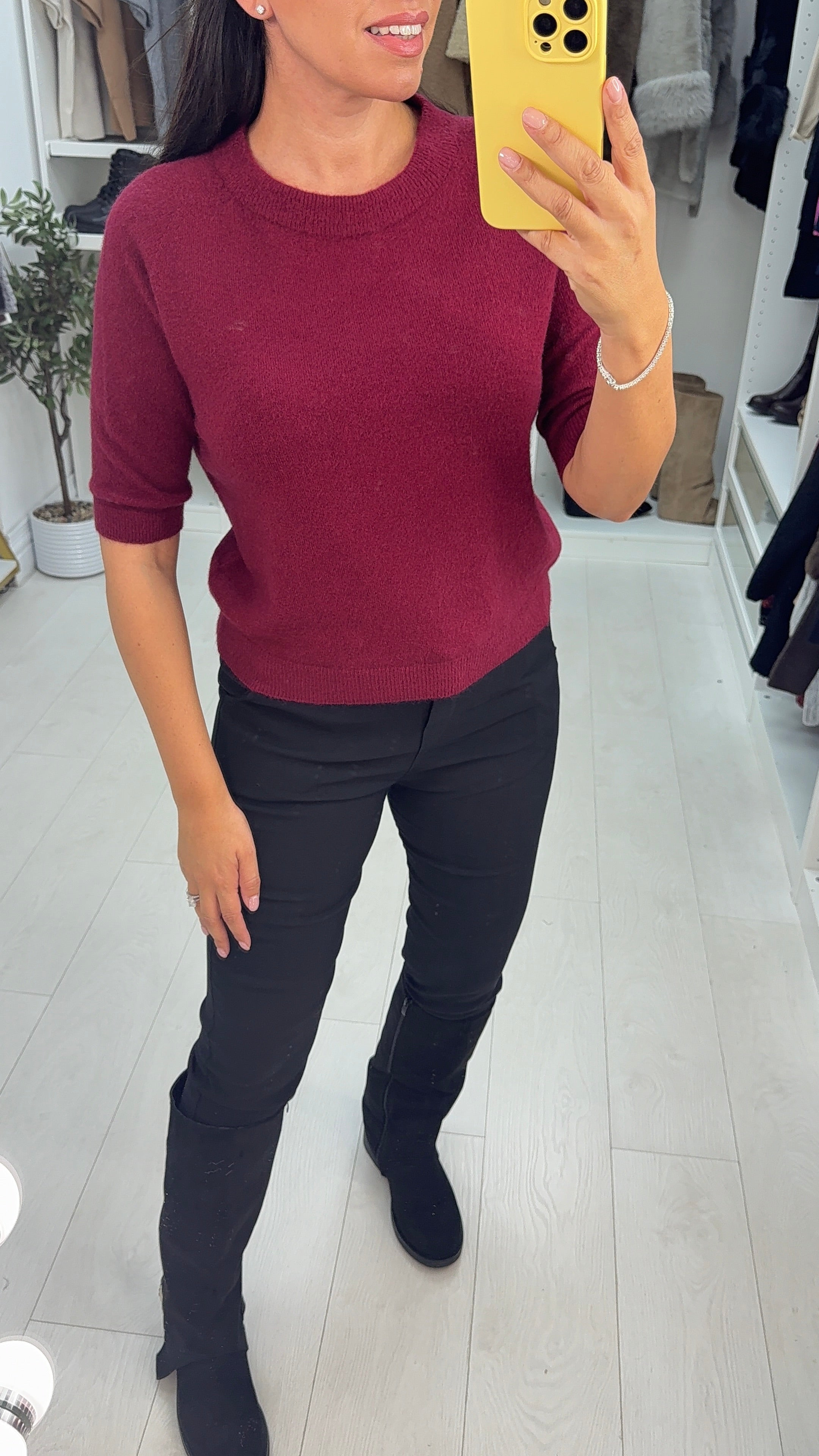 Elyanah Short Sleeve Round Neck Jumper