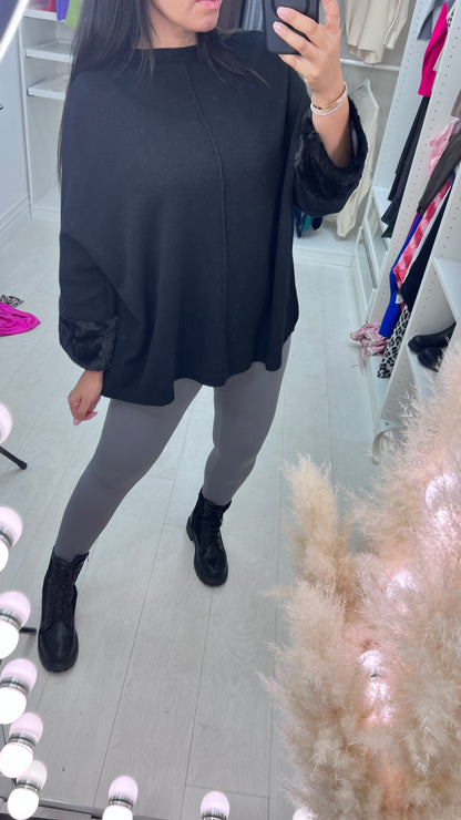 Avalee Grey Plain Soft Stretch Leggings