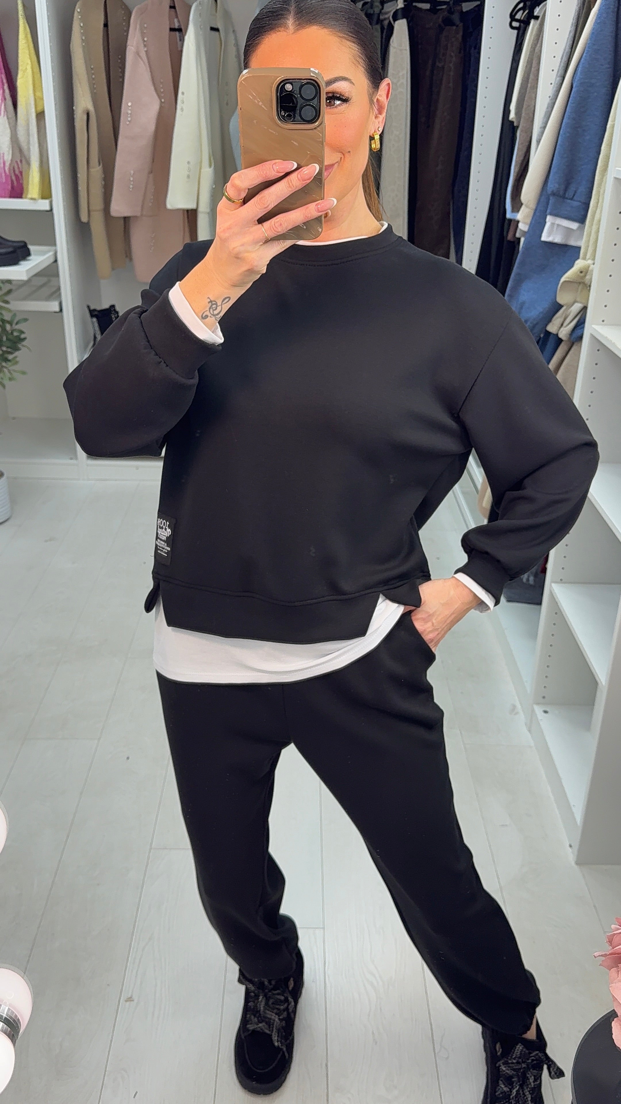 Paxton Plain Sweatshirt And Joggers Set