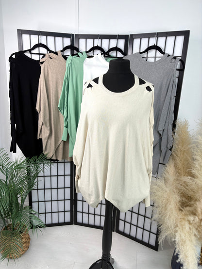 Aaliyah Braided Sleeve Jumper