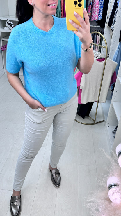 Keisha Short Sleeve Round Neck Jumper