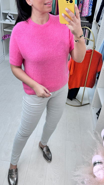 Keisha Short Sleeve Round Neck Jumper