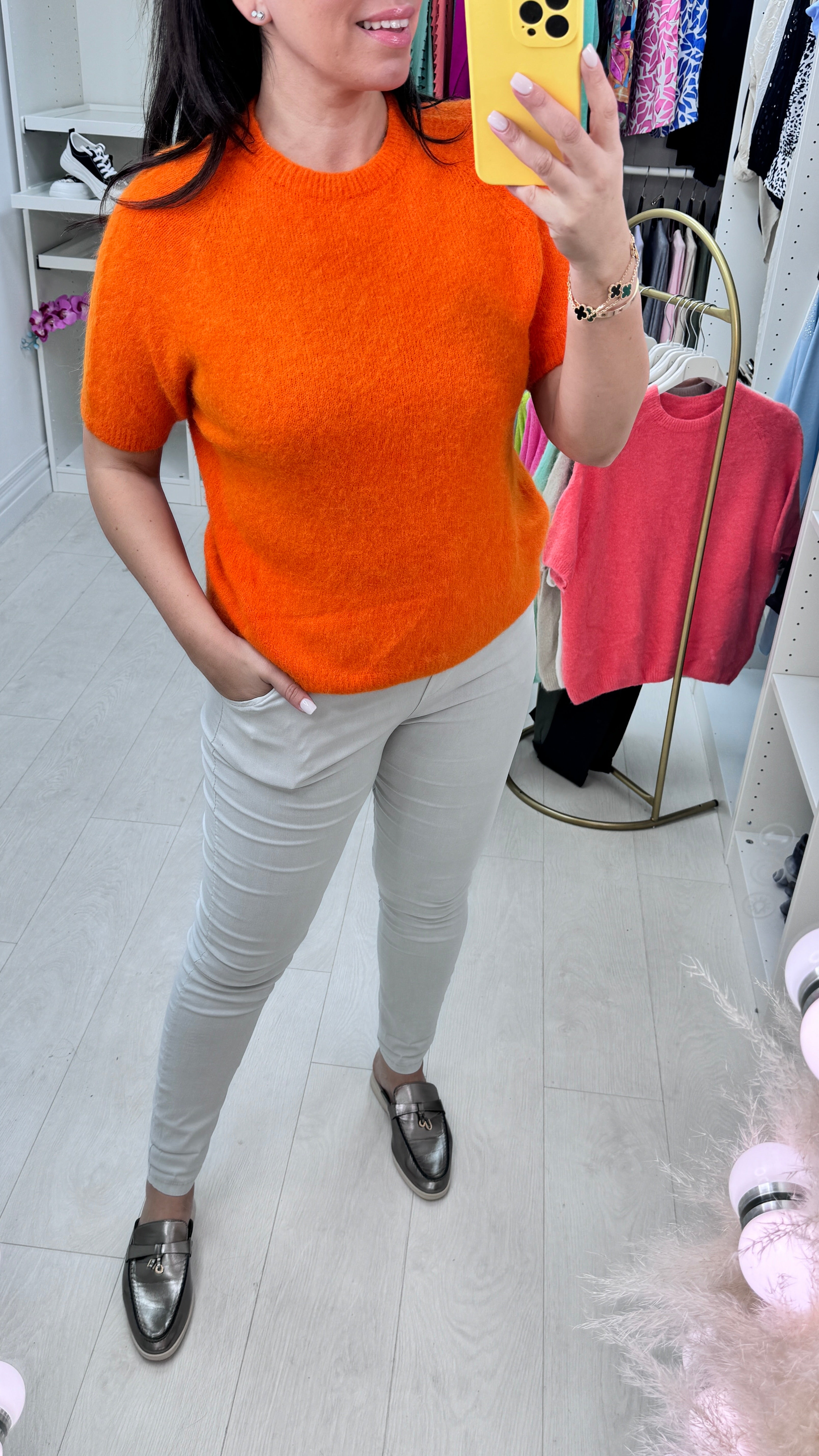 Keisha Short Sleeve Round Neck Jumper