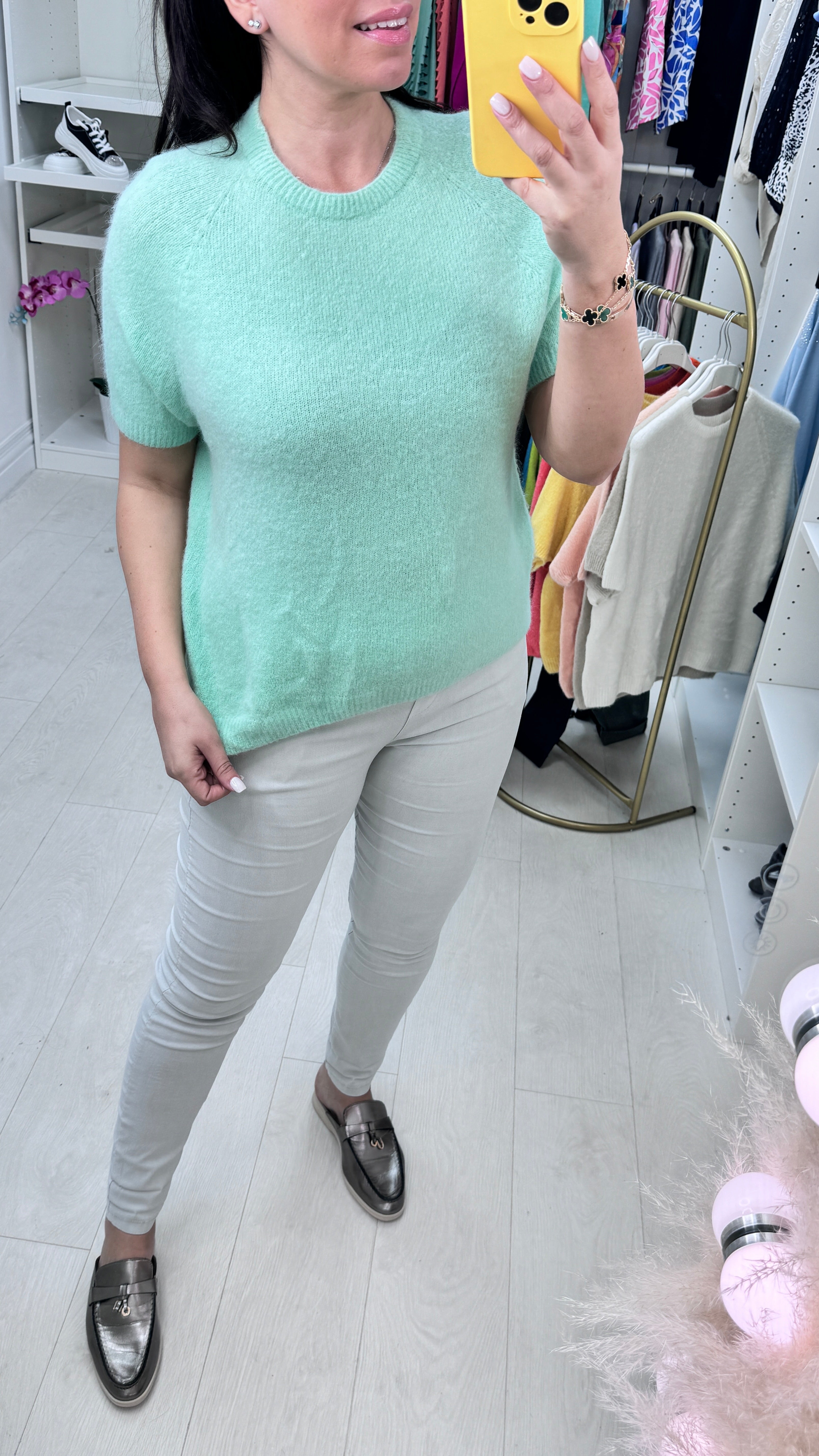 Keisha Short Sleeve Round Neck Jumper