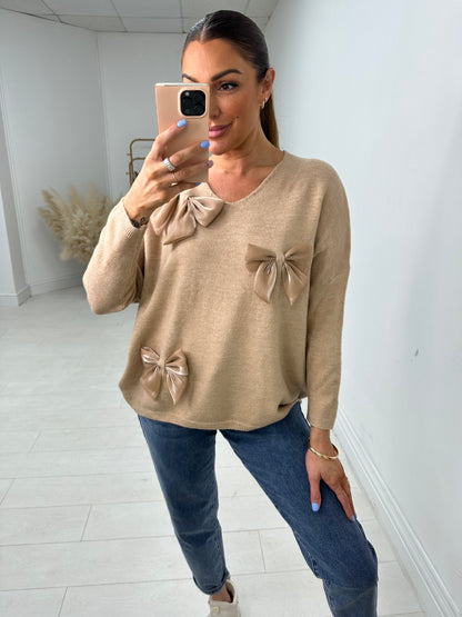 Julie Bow Detail Jumper