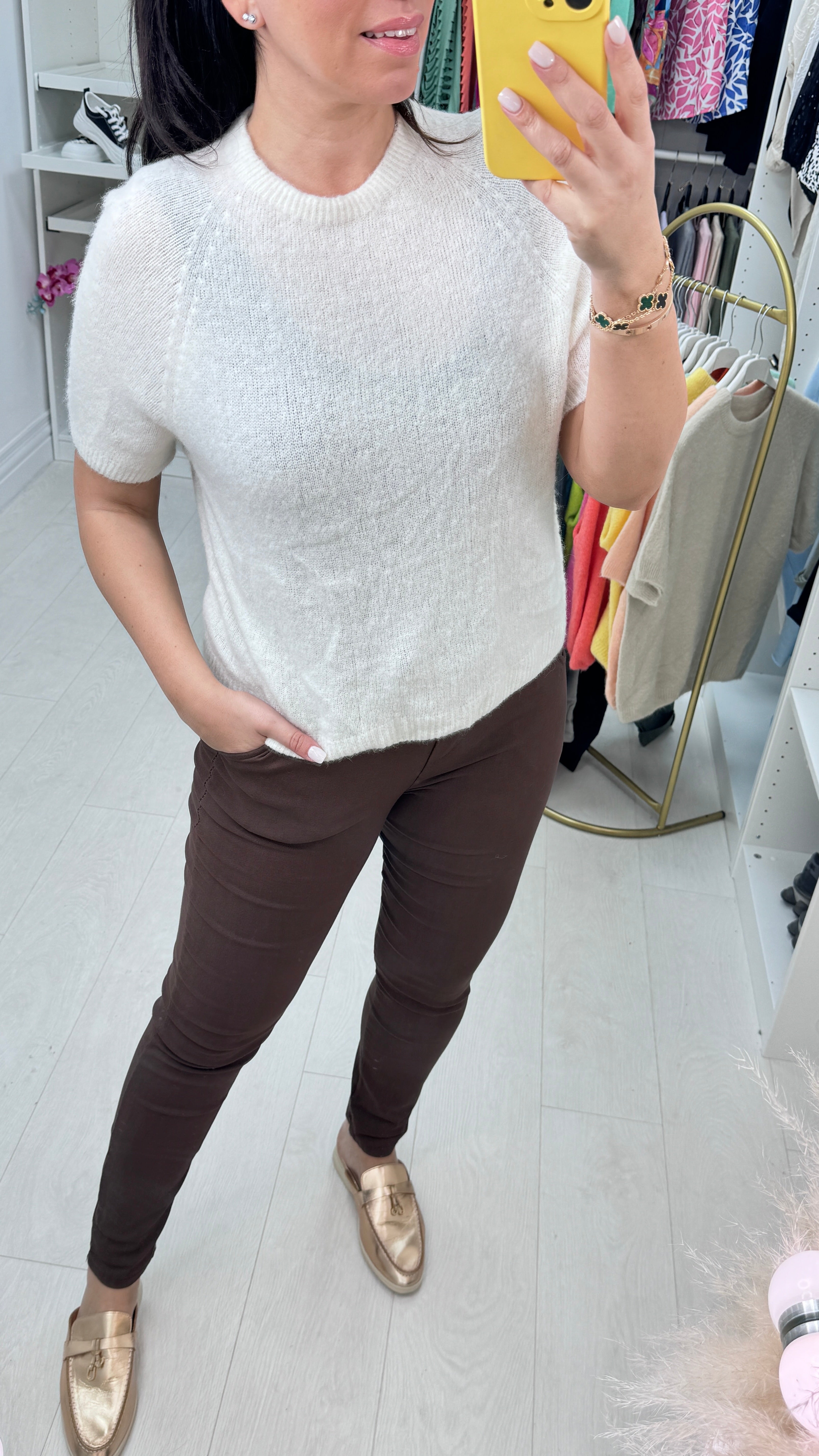 Keisha Short Sleeve Round Neck Jumper