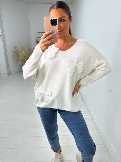 Julie Bow Detail Jumper