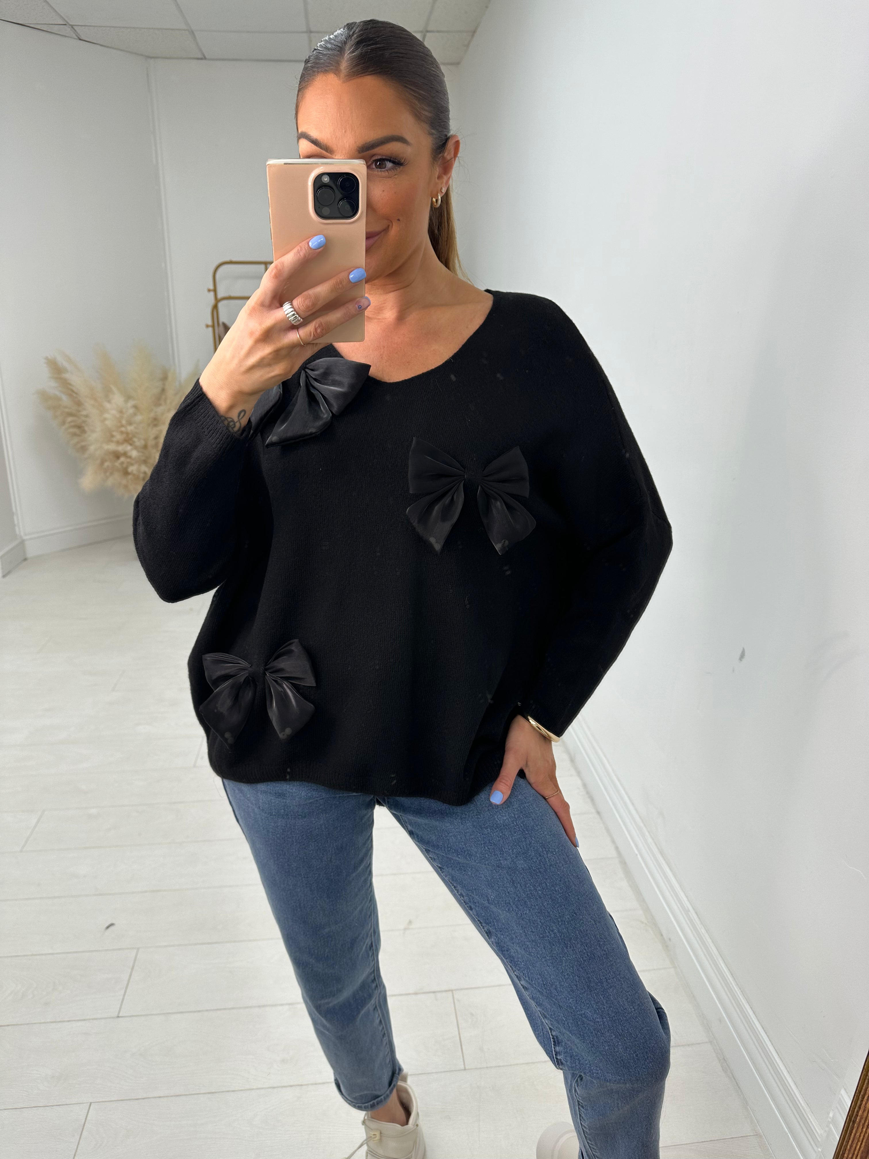 Julie Bow Detail Jumper