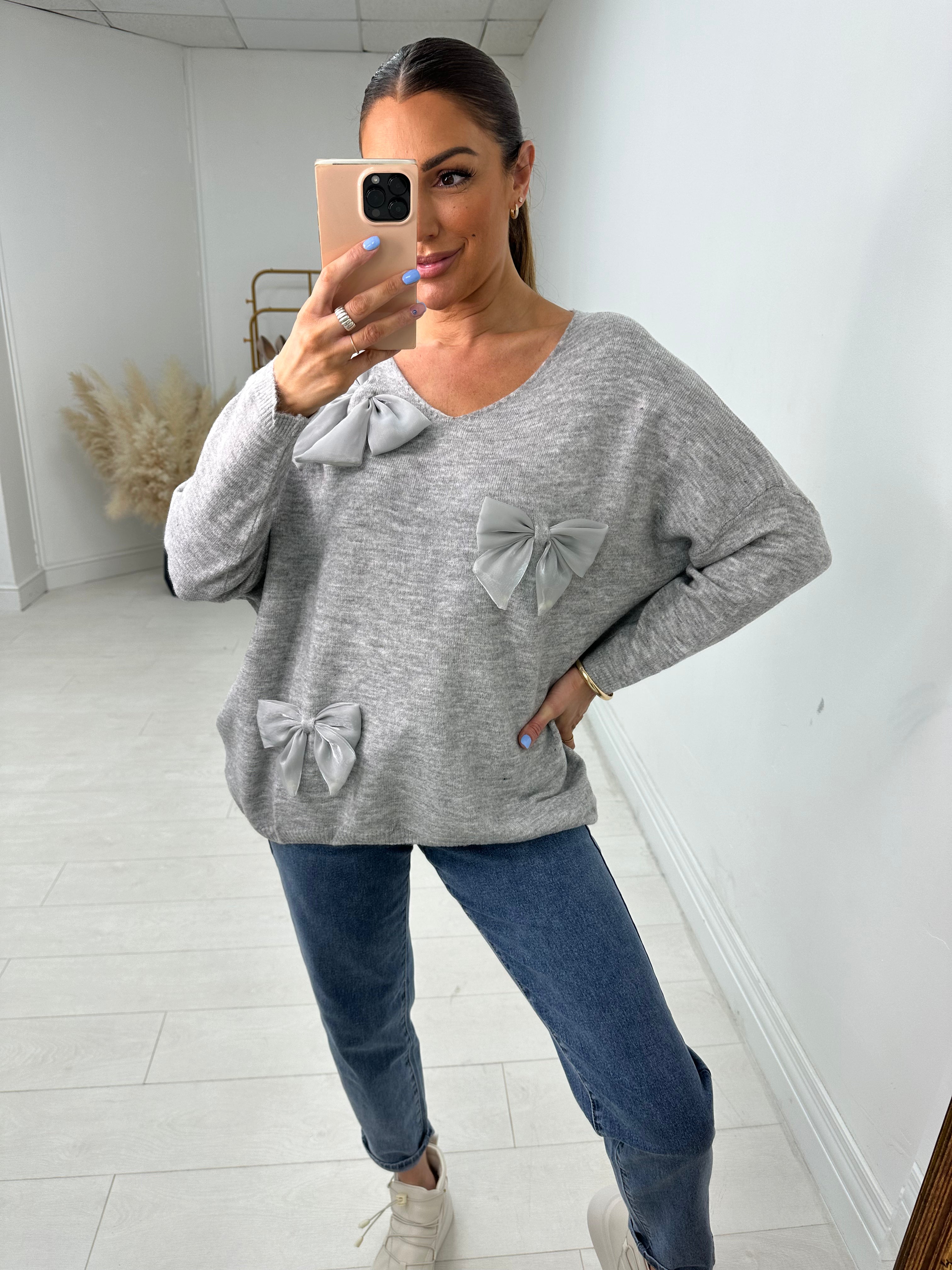 Julie Bow Detail Jumper