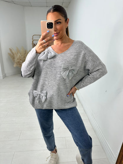 Julie Bow Detail Jumper