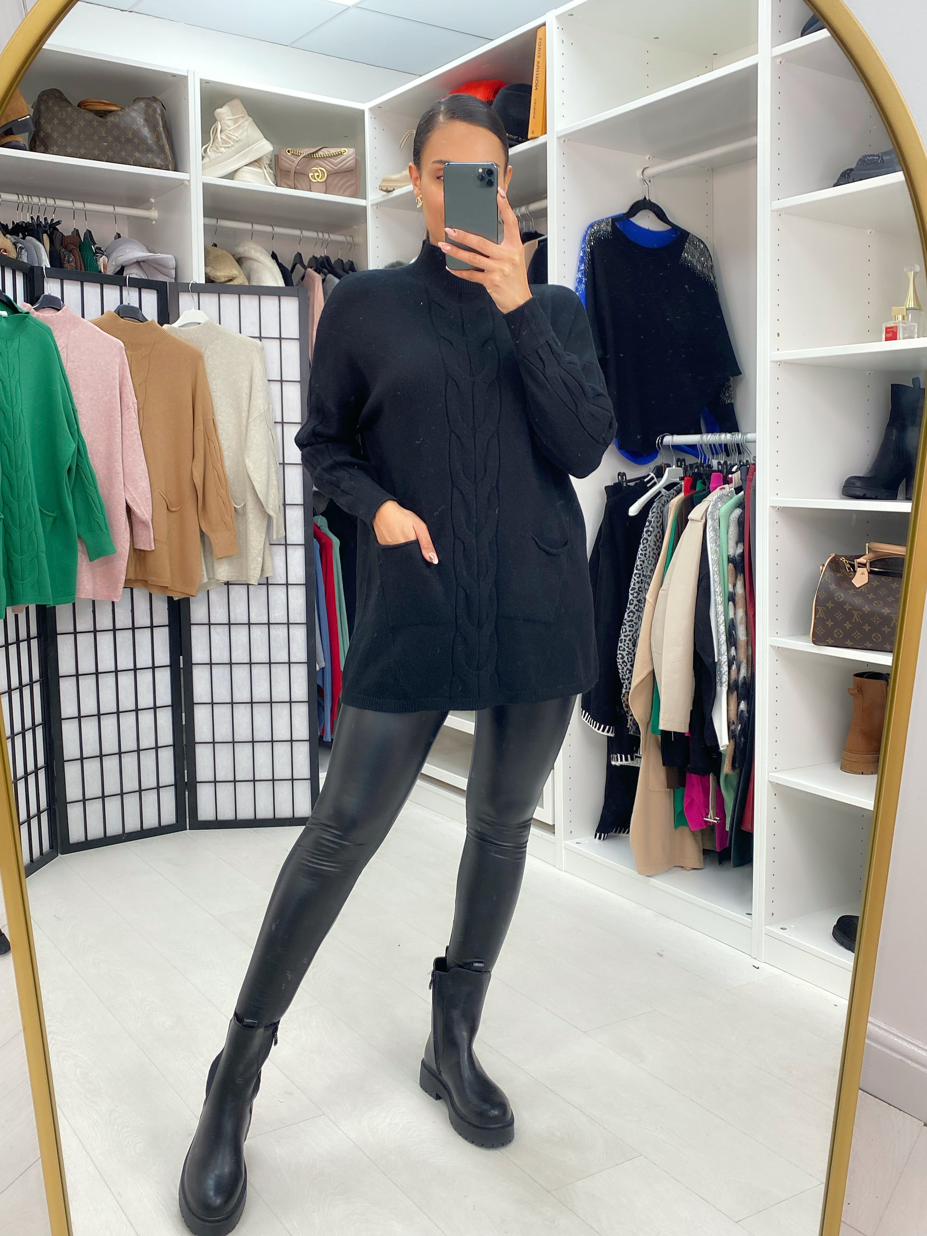 Qadira Cable Knit Design Jumper