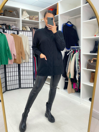 Qadira Cable Knit Design Jumper