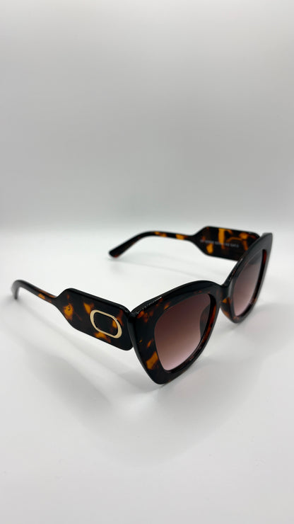 Callie Large Cat-Eye Sunglasses