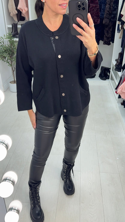 Tessie Plain Popper Closure Cardigan