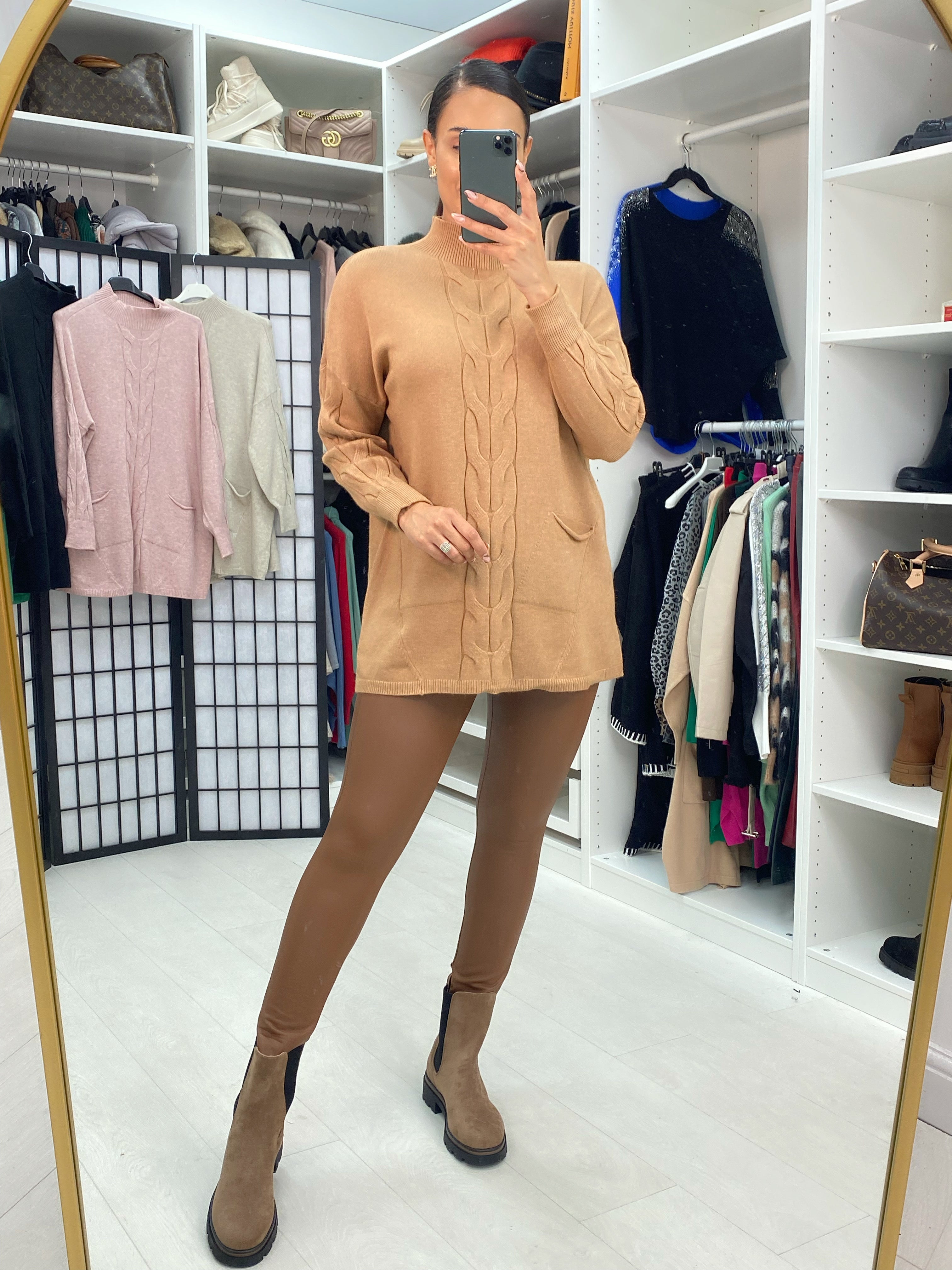 Qadira Cable Knit Design Jumper