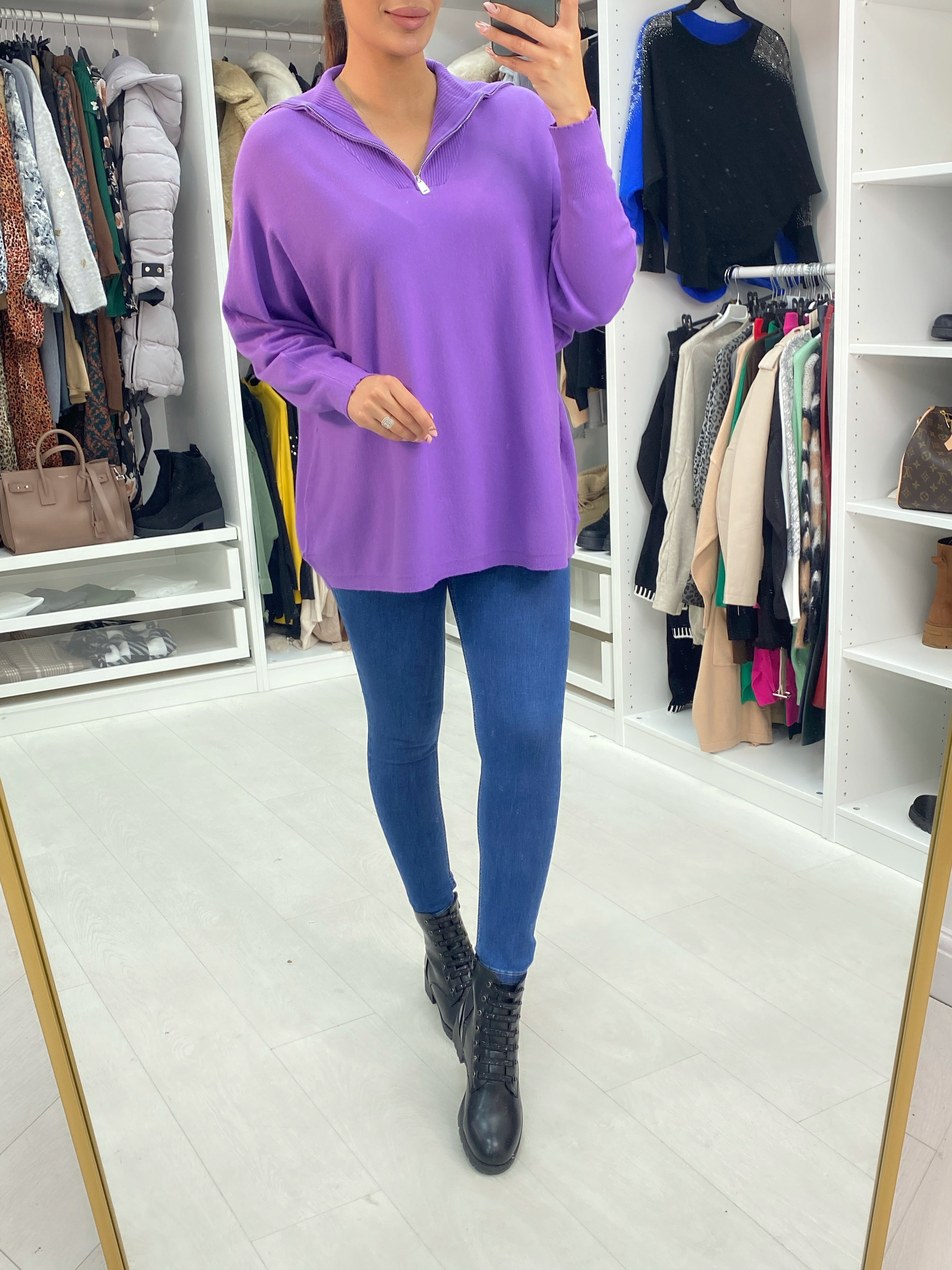 Nolan Half-Zip Knit Jumper