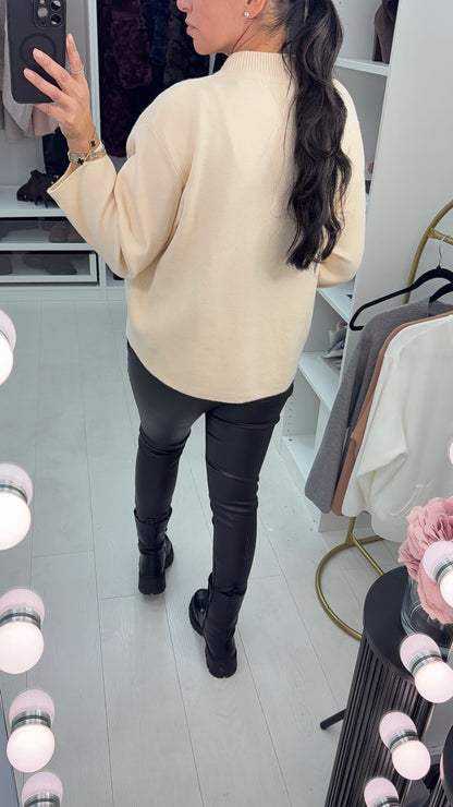 Tessie Plain Popper Closure Cardigan