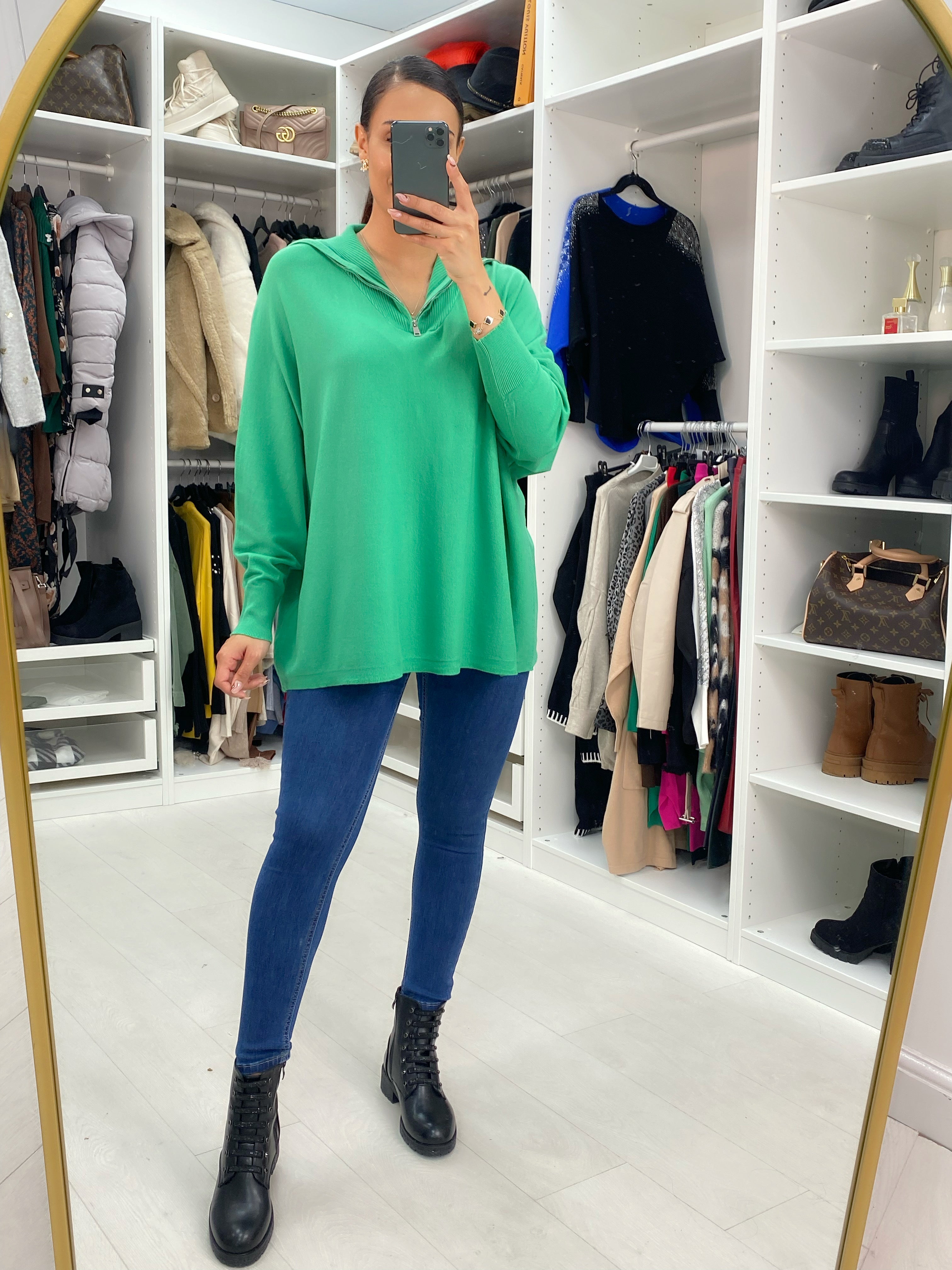 Nolan Half-Zip Knit Jumper