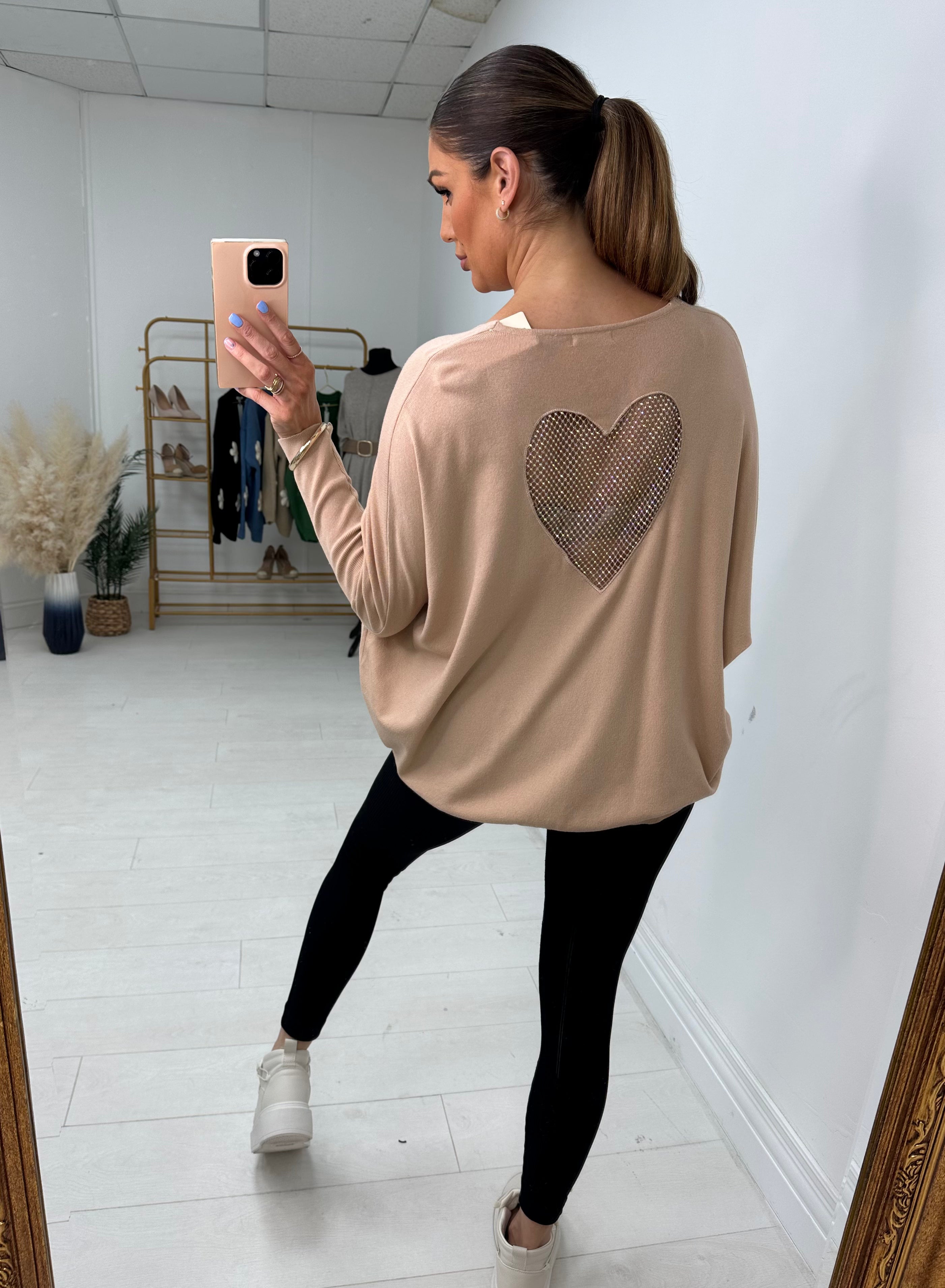 Estelia Diamante Front And Back Detail Jumper