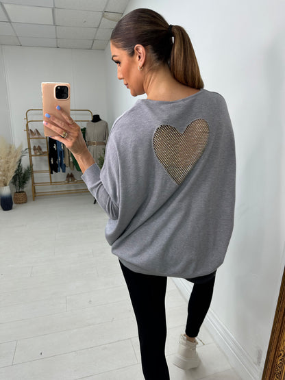 Estelia Diamante Front And Back Detail Jumper