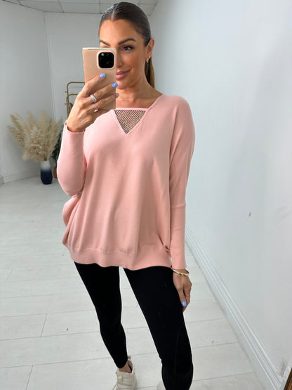 Estelia Diamante Front And Back Detail Jumper