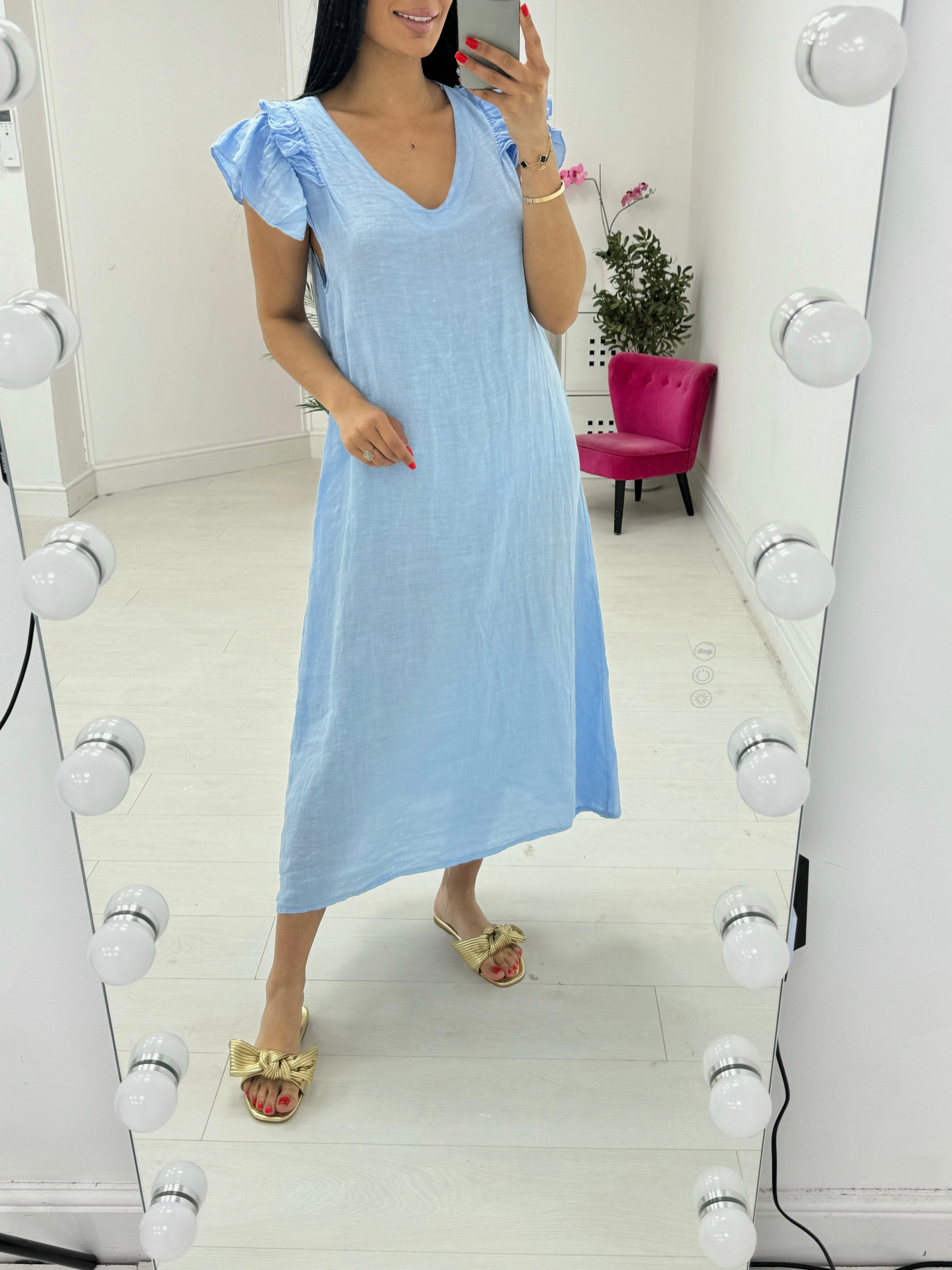 Divine Linen Maxi Dress