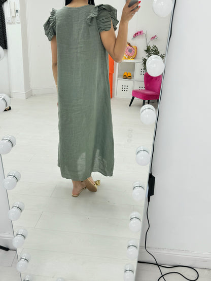 Divine Linen Maxi Dress