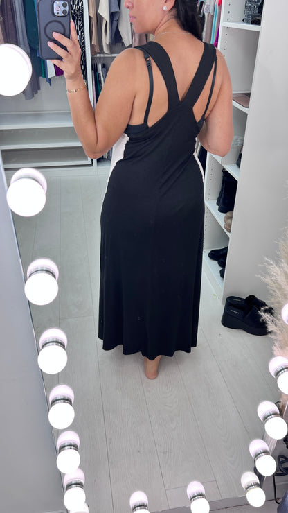 Irina Tie Dye Side Racer Back Jersey Dress