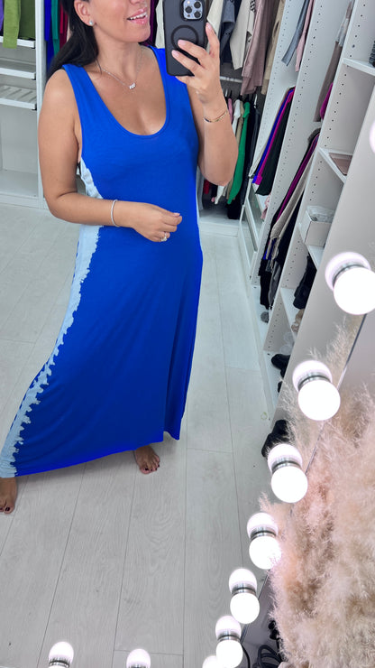 Irina Tie Dye Side Racer Back Jersey Dress