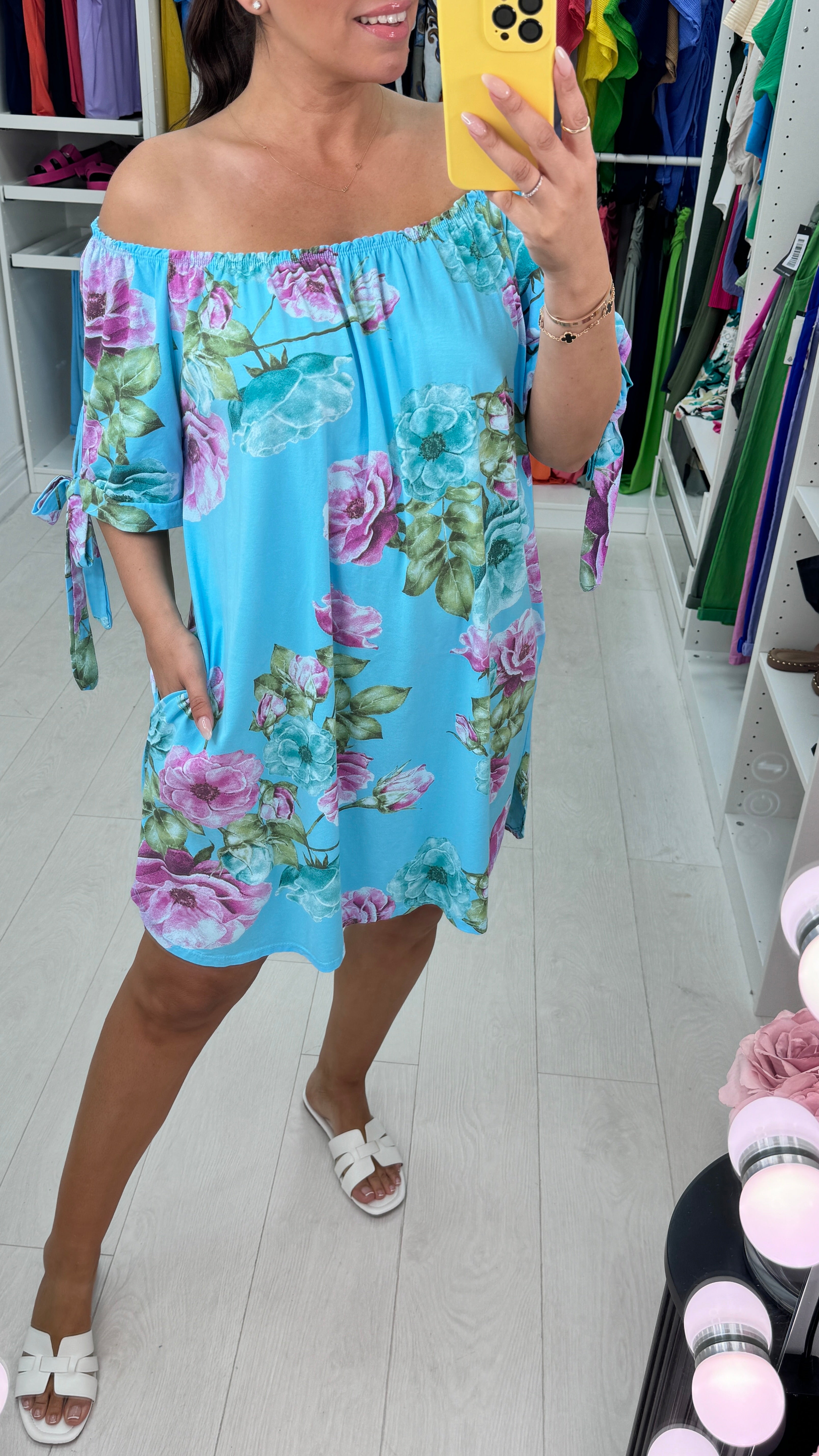 Briella Floral Bardot Dress