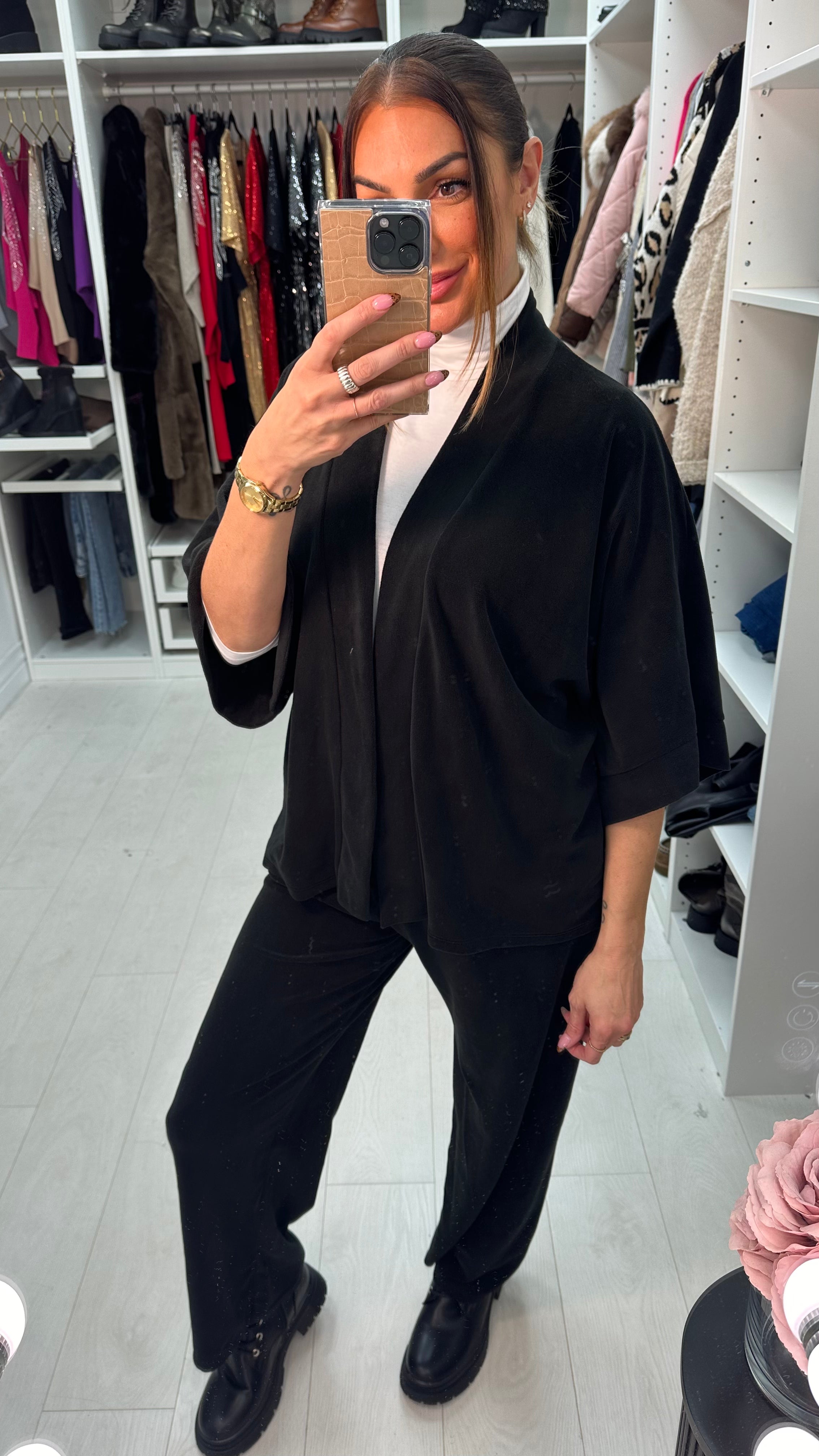 Katina Super Soft Fleece Kimono Co-Ord Set