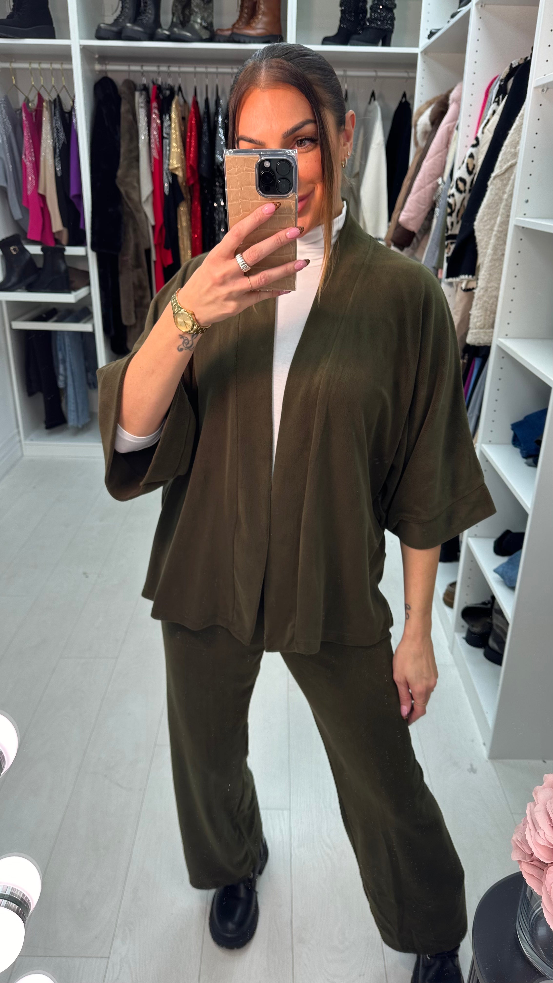 Katina Super Soft Fleece Kimono Co-Ord Set