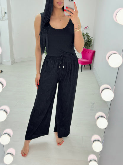 Shania Pleated Striped Trousers