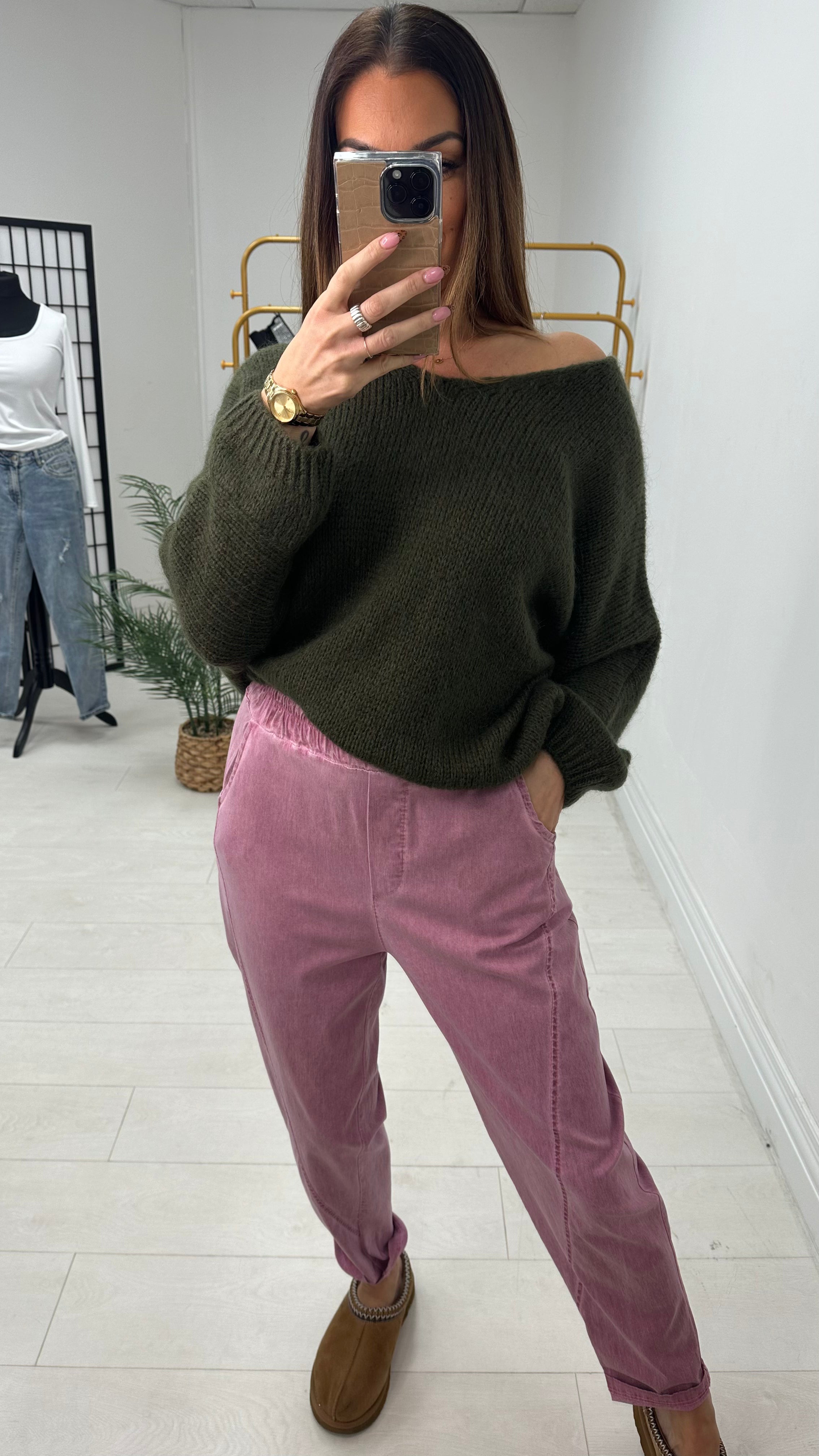 Hadil Acid Washed Effect Joggers