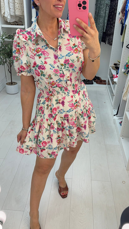 Quinn Floral Smocked Midi Dress