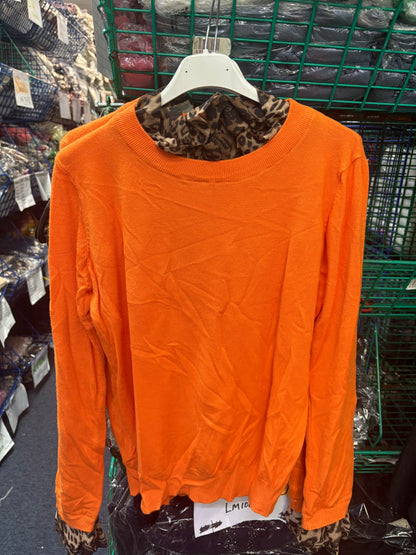 Briley Frill Leopard Print Knitted Jumper