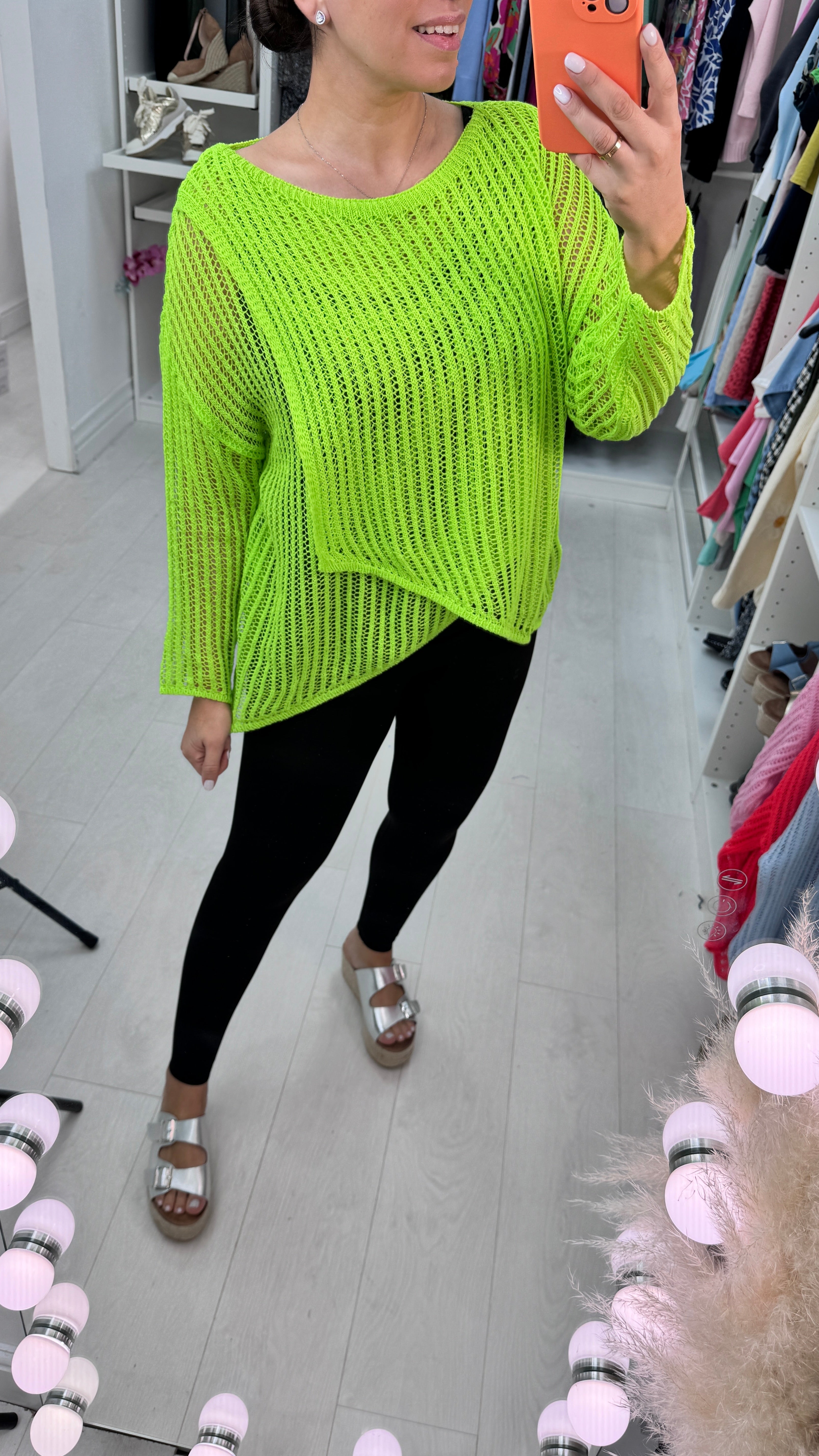 Nellie Fine Crochet Style Wrap Over Top