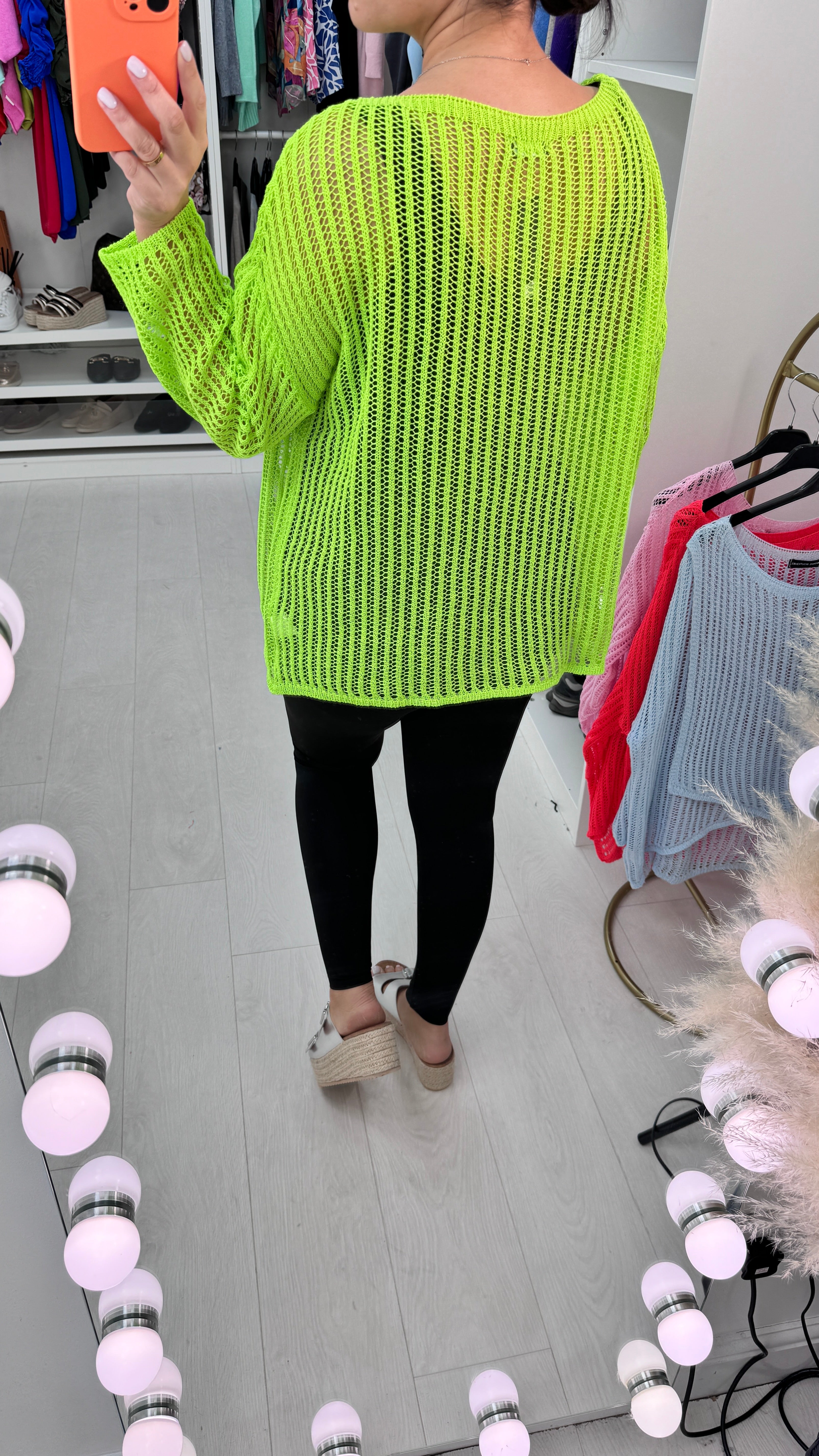 Nellie Fine Crochet Style Wrap Over Top