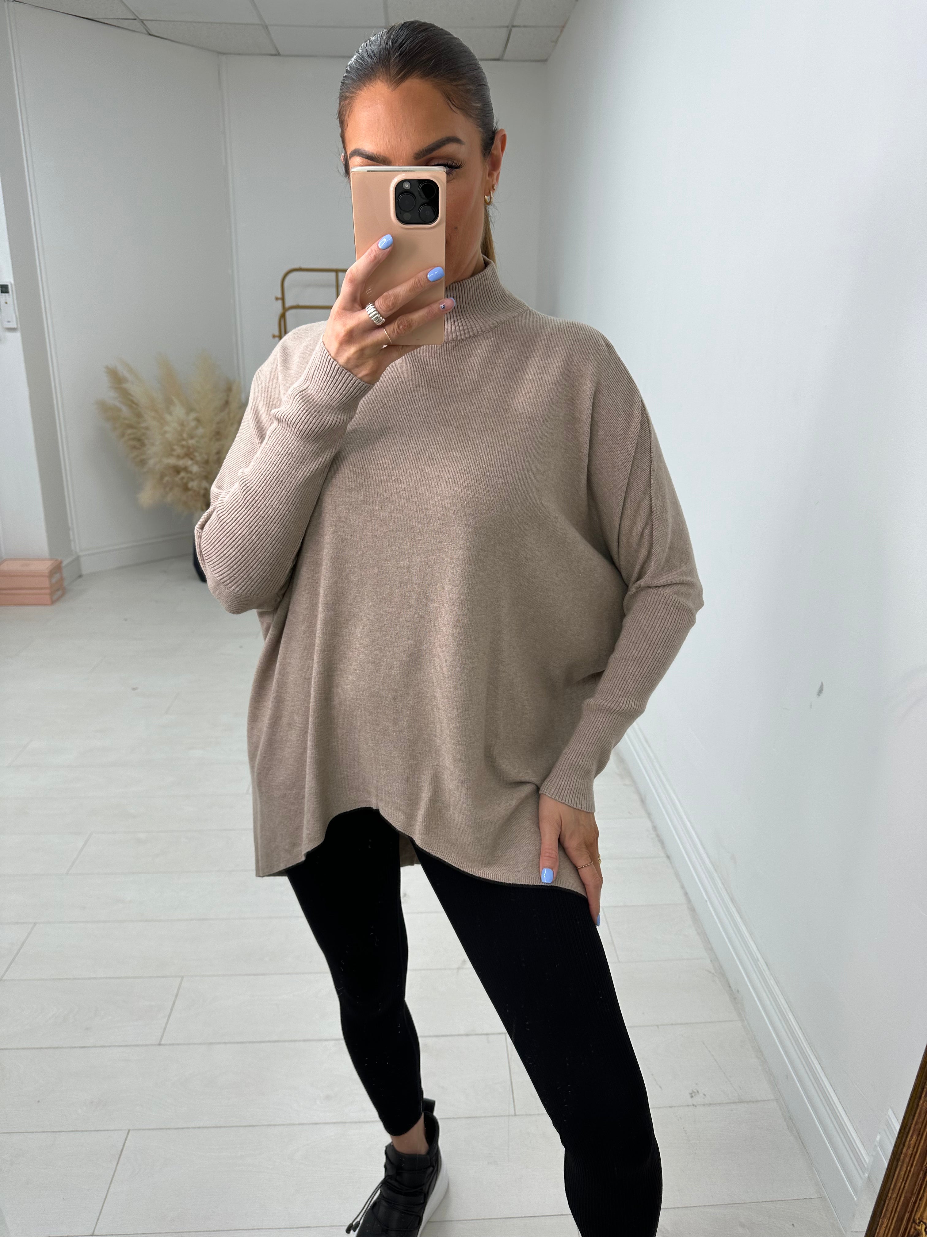 Myla Plain Sequin Bow Back Jumper