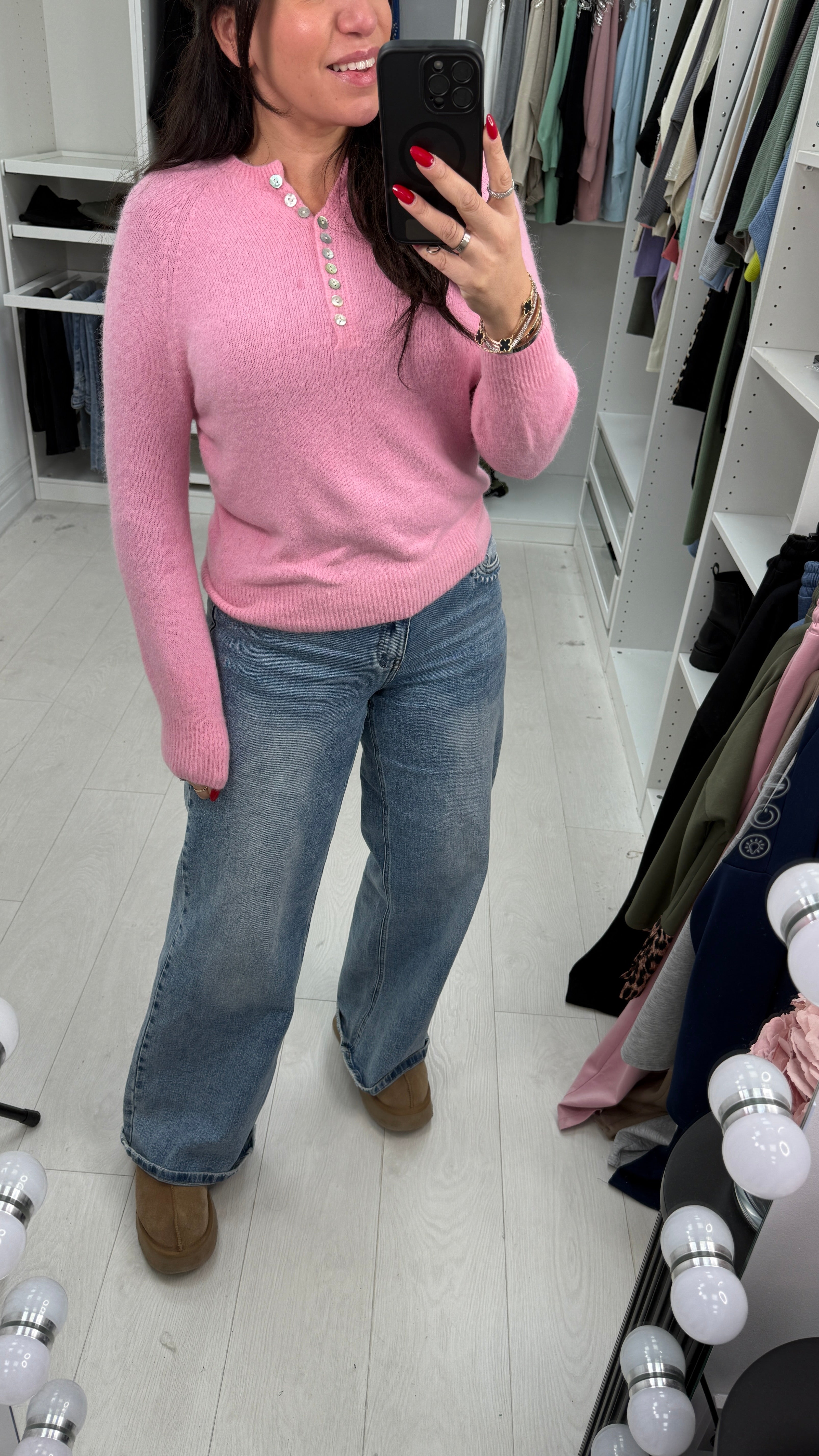 Pamla Button Soft Jumper