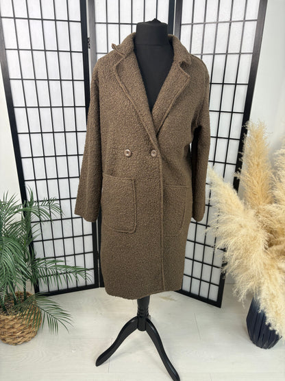 Zeldina Boucle Longline Coat