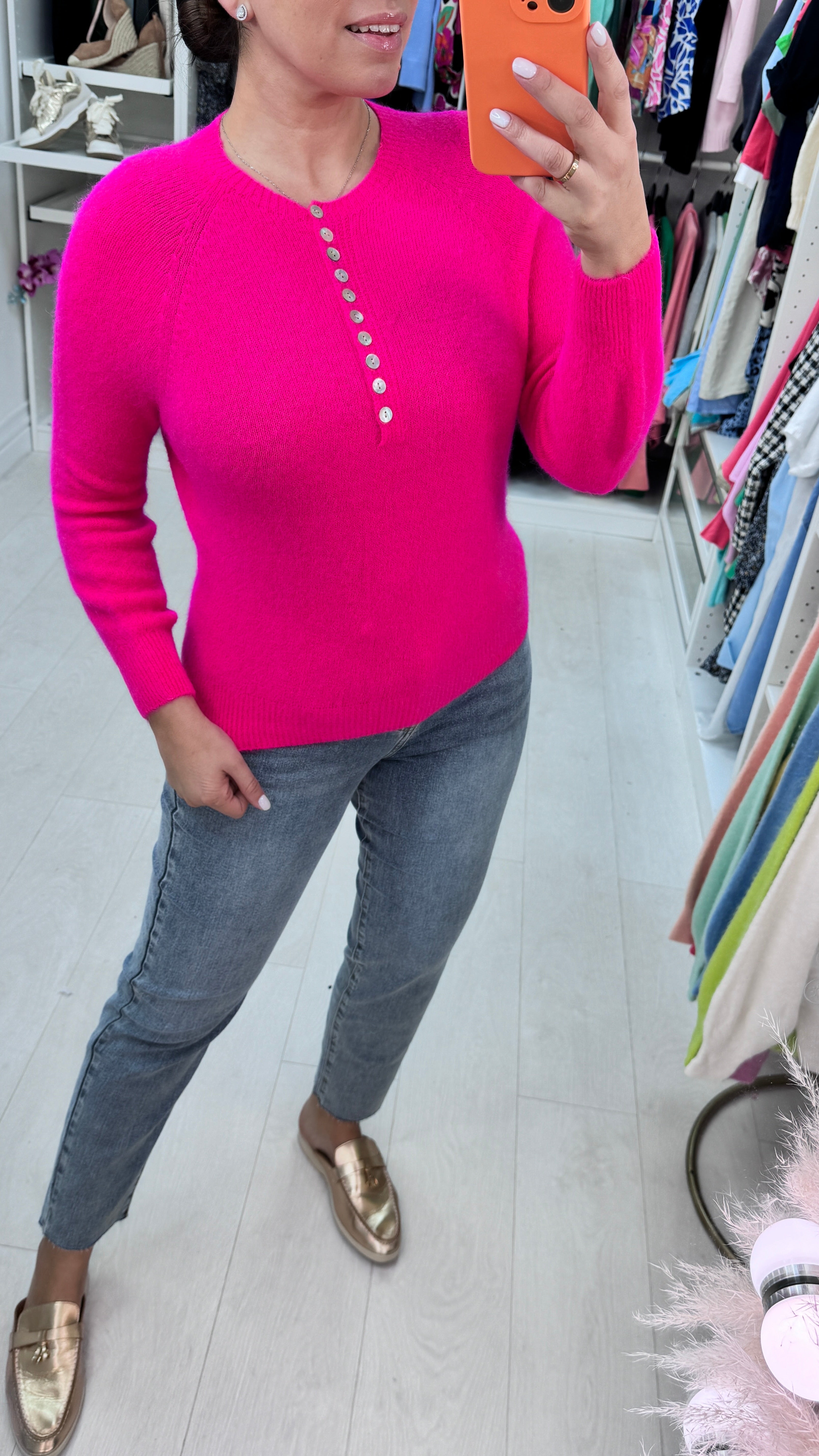 Pamla Button Soft Jumper