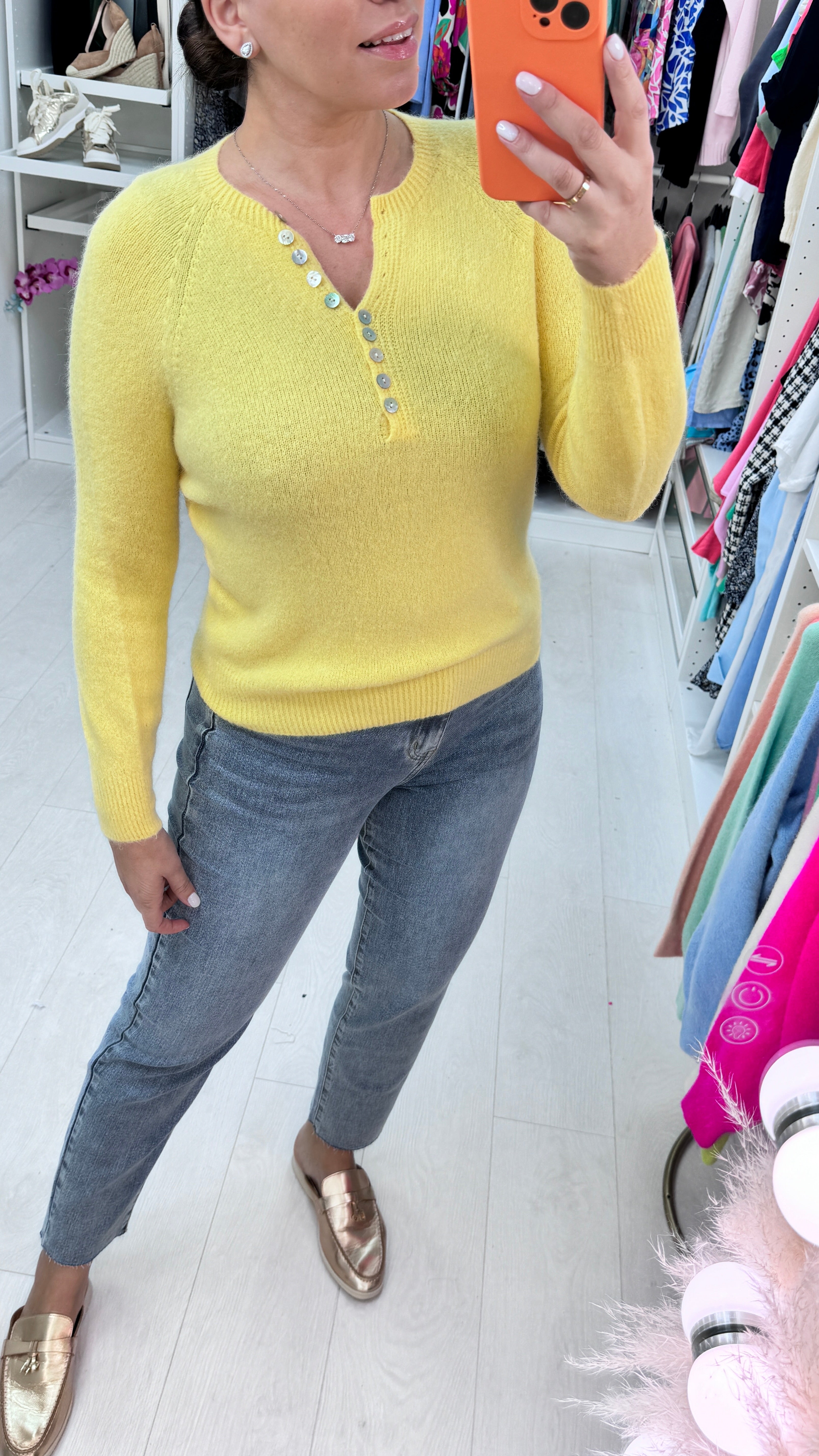 Pamla Button Soft Jumper