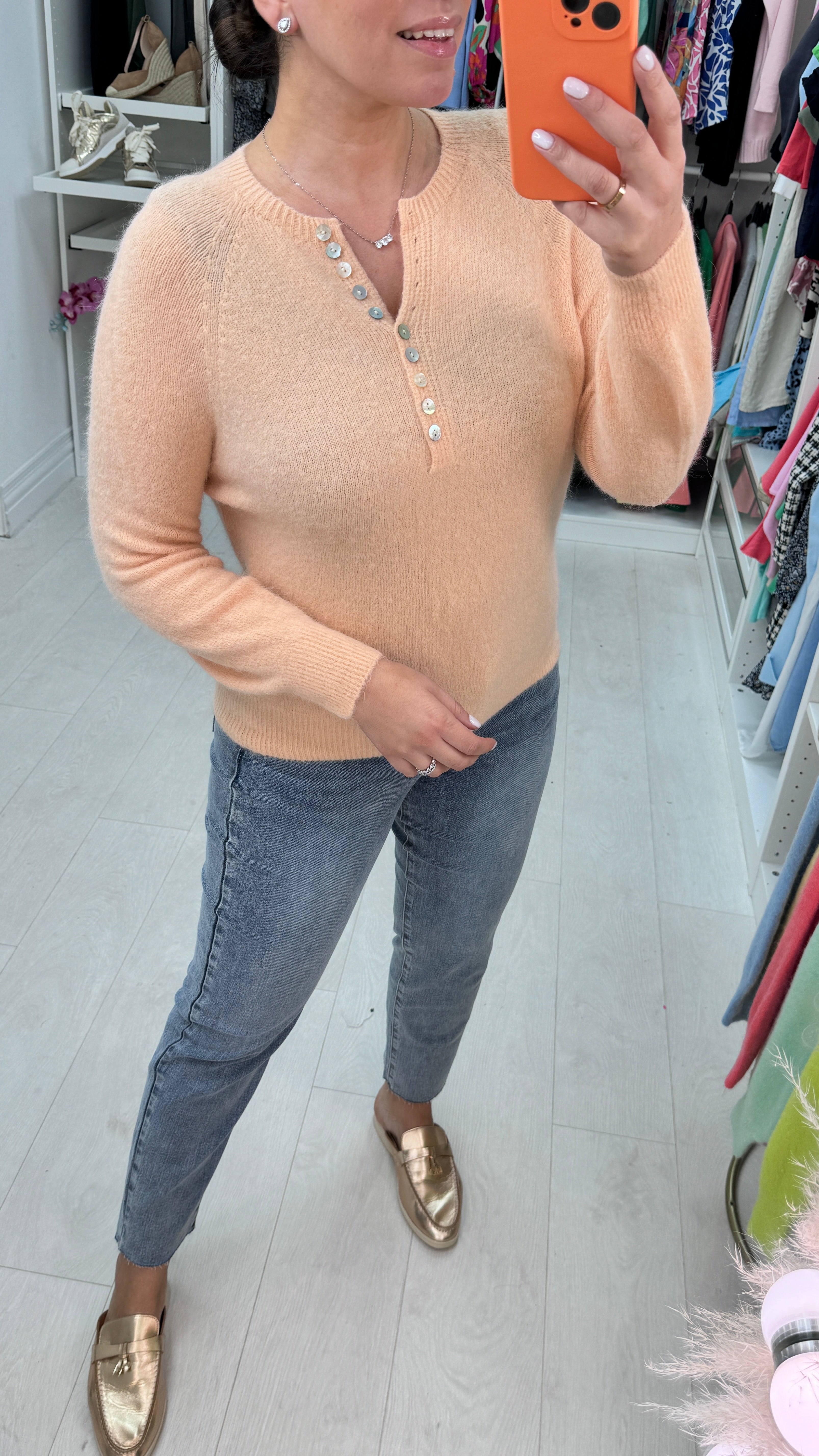 Pamla Button Soft Jumper