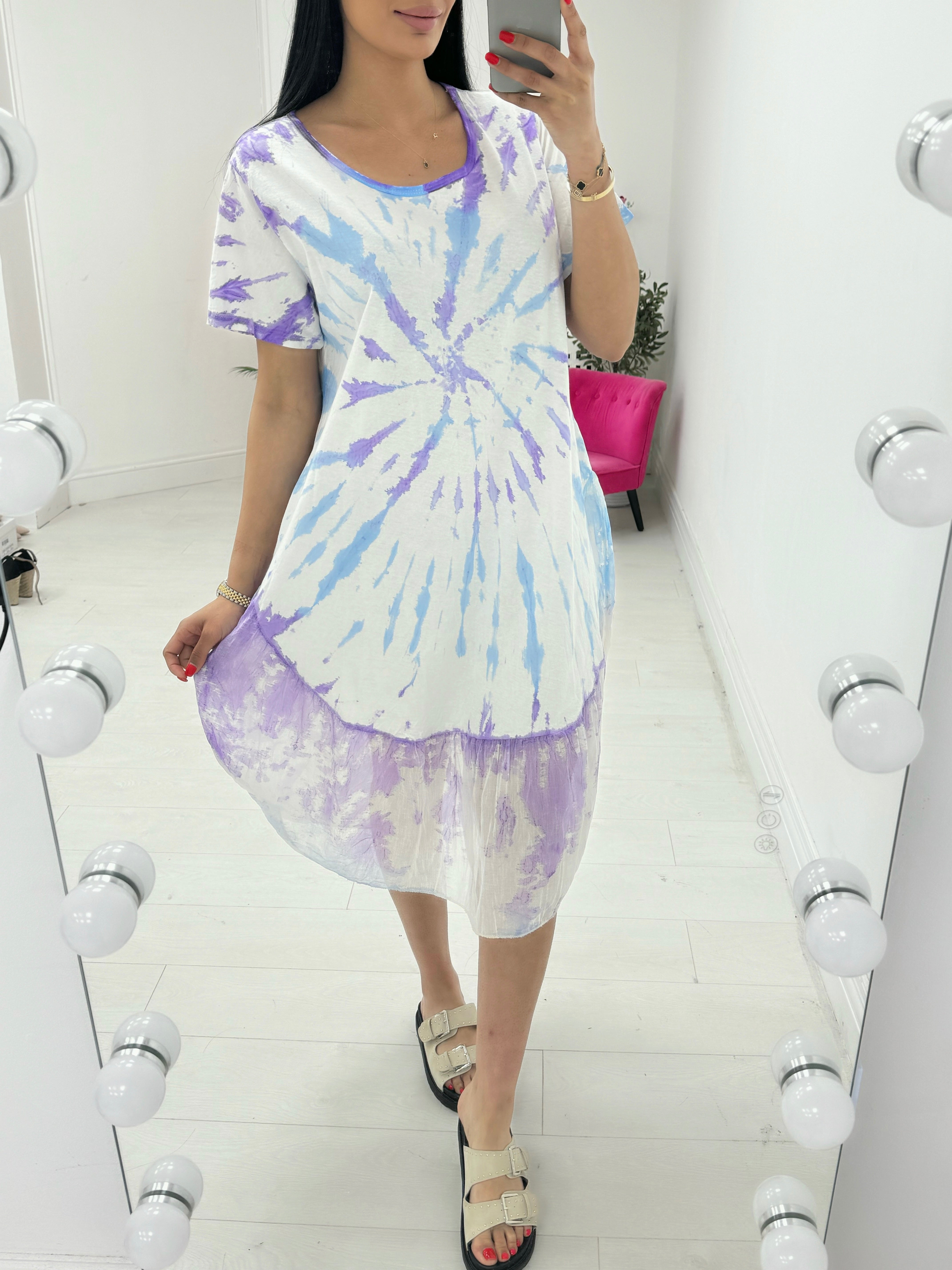 Kamilah Tie Dye Midi Dress