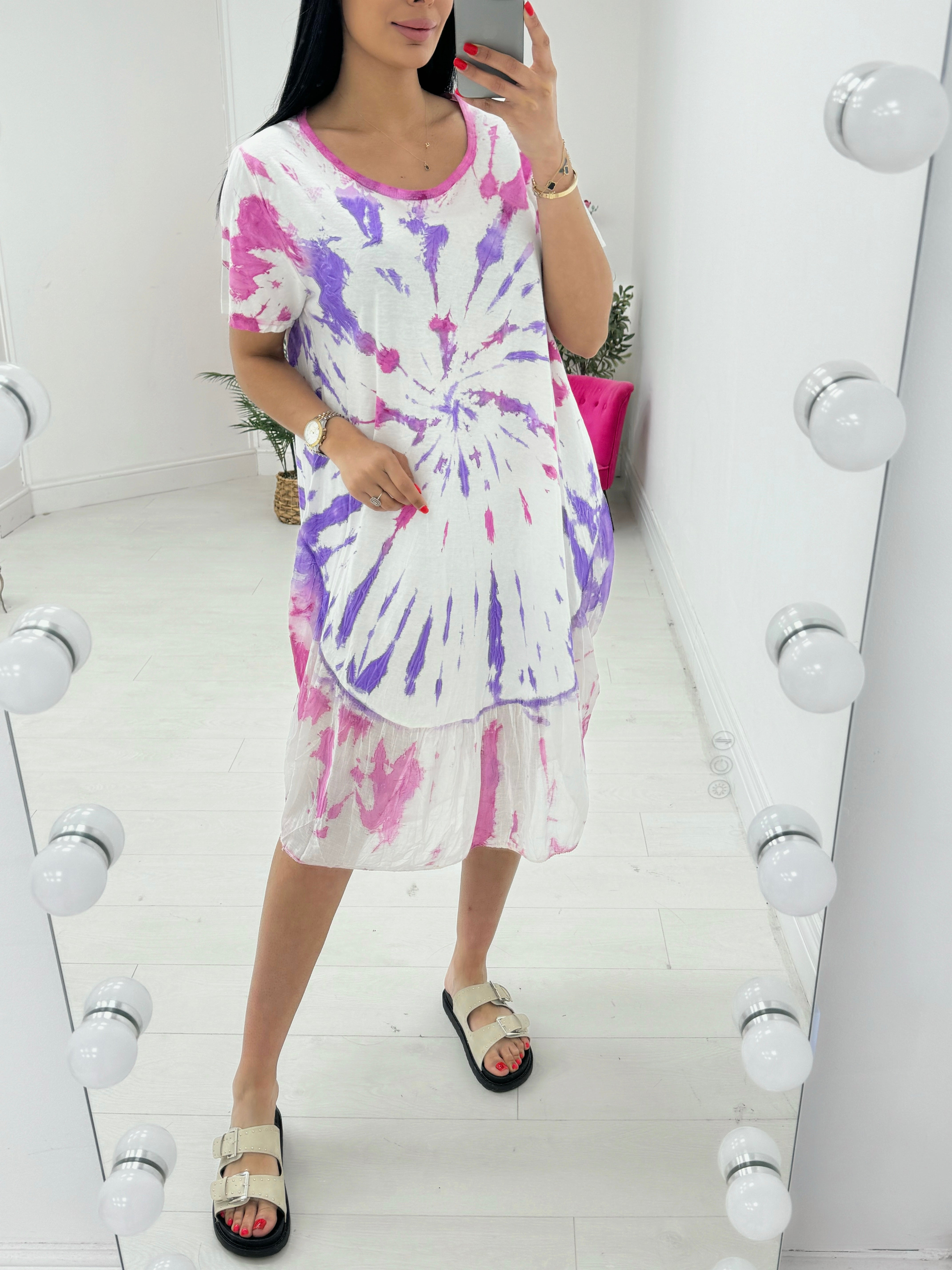 Kamilah Tie Dye Midi Dress