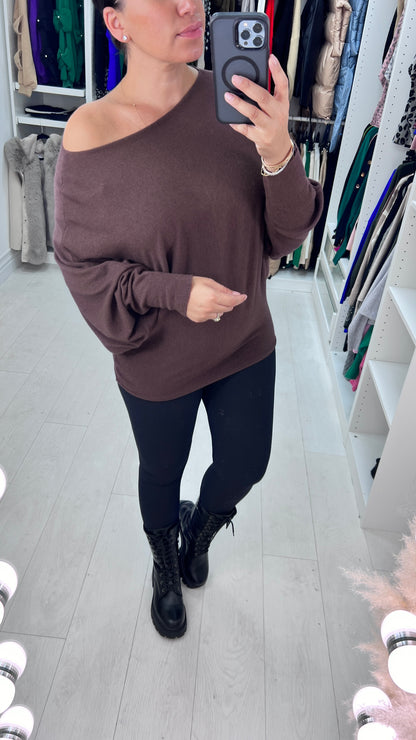 Hunter Plain Oversized Batwing Jumper