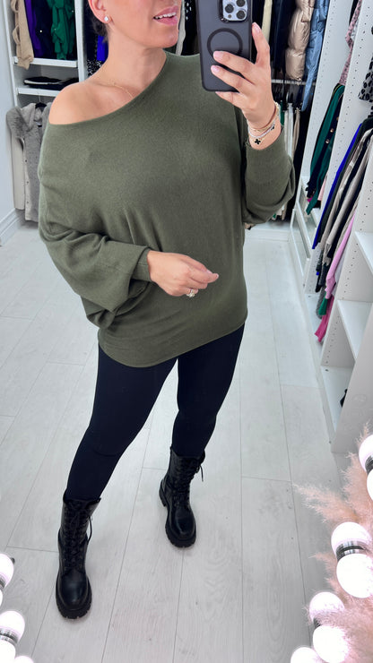 Hunter Plain Oversized Batwing Jumper